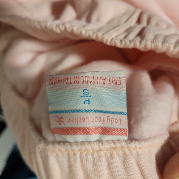 Lady Foot Locker Pink Joggers Women’s Small Fleece Sweatpants - Picture 6 of 6